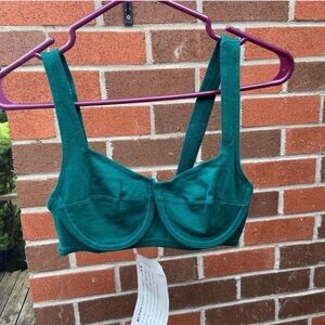 New with Tags Vintage Green Bralette